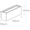 2x6W LED sieninis šviestuvas, antracito sp., 3000K, 67374A/AN/W