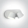 Sieninis šviestuvas 2x6W LED skaitymo lempa, balta, 3000K, 65740A/W/W