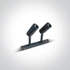 2x6W LED šviestuvas į magnetines sistemas MINI/MIDI/MAXI/P&P, juodas, 3000/3500/4000K, 48V, 38°, 42108A/B/V