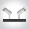 2x6W LED šviestuvas į magnetines sistemas MINI/MIDI/MAXI/P&P, baltas, 3000/4000K, 48V, 38°, DALI, 42108AL/W/V