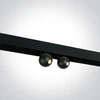 2x7W akcentinis šviestuvas į magnetines sistemas, juodas, 3000K, 42134A/B/W