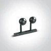 2x7W akcentinis šviestuvas į magnetines sistemas, juodas, 3000K, 42134A/B/W