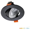 3/5/7W LED įleidžiamas pakreipiamas šviestuvas BRINO, juodas, 3000/4000/6500K