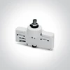 3 fazių bėgelio adapteris, baltas, 41002A/W