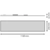 30/26/21W LED panelė PL CMFT, balta, 4000K, 1195x295mm, IP50, UGR19, CRI90