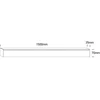 30-50W LED linijinės sistemos šviestuvas, juodas, 3000/4000/5000K, 38151A/B/V