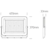 300W LED prožektorius, juodas, 3000/4000/6500K, IP65, 7028CH/B/V