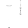 30W įleidžiamo montavimo LED šviestuvo korpusas BILIA, chromo sp., IP44, dimeriuojamas, gaubtai parduodami atskirai, SKBR01CH