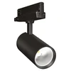 30W LED akcentinis šviestuvas į 3 fazių bėgelius TRACKLIGHT SPOT, juodas, 4000K, 24°, DALI