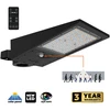 30W LED gatvės šviestuvas su saulės baterija STREET, juodas, 3000/4000K, su judesio davikliu, IP65, 140x70°