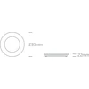 30W LED įleidžiama panelė, balta, 3000K, 10130FA/W/W
