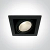30W LED įleidžiamas pakreipiamas šviestuvas, juodas, 3000K, 51130/B/W