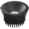 30W LED įleidžiamas šviestuvas QUANTUM, juodas, CCT