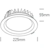 30W LED įleidžiamas vidaus/lauko šviestuvas, juodas, 3000/4000/5000K, IP65, 10130BX/B/V