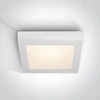 Lubinis šviestuvas 30W LED kvadratinis plafonas, baltas, 2700/3000/4000K, 62130AF/W/V