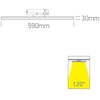 30W LED linijinis bėgelio šviestuvas, juodas, 2700/3200/4000K, 65172AT/B/V