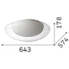 30W LED lubinis šviestuvas SQUISH, skaidrus, 3000K, 332420