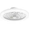 30W LED lubinis šviestuvas su ventiliatoriumi ETESIA, baltas, CCT