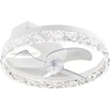 30W LED lubinis šviestuvas su ventiliatoriumi NASHI, baltas, CCT