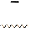 30W LED pakabinamas šviestuvas HELIX, juodas, 4000K