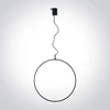 30W LED pakabinamas šviestuvas, juodas, 3000K, 60cm, dimeriuojamas, 63152B/B/W