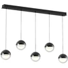 30W LED pakabinamas šviestuvas ZIREA, tamsaus chromo sp., 3000K, 4330000