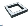 30W LED panelė - šviečiantis rėmelis QUALIS, antracito pilkos sp., 4000K, 34x34cm