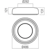 30W LED paviršinis/pakabinamas šviestuvas DIP, blizgios baltos sp., 2700/3000/4000/5000/6500K, 01-3940