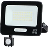 30W LED prožektorius su judesio davikliu, juodas, 4000K
