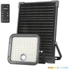 30W LED prožektorius su saulės baterija MHCS, juodas, 3000/4000K, su judesio davikliu, IP65
