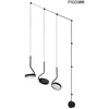 30W LED sieninis šviestuvas FLAT 3, juodas, 3000K