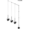 30W LED sieninis šviestuvas FLAT 3, juodas, 3000K