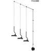 30W LED sieninis šviestuvas FLAT 3, juodas, 3000K