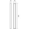 30W LED sieninis šviestuvas HORIZON, juodas, 3000/4000K, IP44, 01-3791