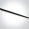 30W LED šviestuvas į magnetines sistemas FLAT, juodas, 3000/4000/5000K, 48V, 120°, 43100FD/B/V