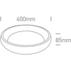 Lubinis šviestuvas 30W LED vidaus plafonas, šlifuoto žalvario sp., 2700/3000/4000K, dimeriuojamas, 62134N/BBS/V