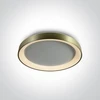 Lubinis šviestuvas 30W LED vidaus plafonas, šlifuoto žalvario sp., 2700/3000/4000K, dimeriuojamas, 62130L/BBS/V