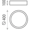 30W paviršinis/pakabinamas šviestuvas ISIA, baltas, 2700K, P345349PB