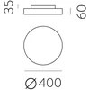 31,5W + 5W LED lubinis šviestuvas LISBOA, juodas, 3000/4000K, dimeriuojamas, P3851070NDT