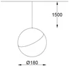 31W INSIGHT BALL šviestuvas į magnetines sistemas, dimeriuojamas, juodas