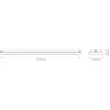 32/27/21/16W LED linijinis šviestuvas LN SF CBO 1200, baltas, 3000/4000K, 85°, UGR19