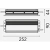 320W LED maitinimo šaltinis, 48V