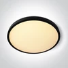 Lubinis šviestuvas 32W LED paviršinis šviestuvas, juodos sp., 2800/3300/4000K, 400mm, UGR19, 62020DU/B/V