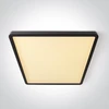 Lubinis šviestuvas 32W LED paviršinis šviestuvas, juodos sp., 2800/3300/4000K, 400x400mm, UGR19, 62020KU/B/V