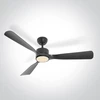 Lubinis šviestuvas 32W ventiliatorius su dimeriuojamu 22W LED šviestuvu, juodas, 3000/4000/5500K, IP54, 6320/B/V