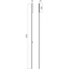33,5W LED sieninis šviestuvas TWIG, matinės juodos sp., 2700K, dimeriuojamas, 01-4264