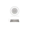 Lubinis šviestuvas 33W LED šviestuvas su 13W ventiliatoriumi, rudas/baltas, 3000/4000/6000K, dimeriuojamas, 23001