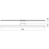 34,32W LED sieninis šviestuvas BARRIO, baltas, 3000K, IP44, 01-2509