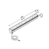 35W LED įleidžiamas į žemę šviestuvas IN-ROL 600, juodas, 3000K, 30°, DALI