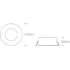 35W LED įleidžiamas vidaus/lauko šviestuvas, baltas, 3000/3500/4000K, IP65, 10135GA/W/V